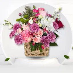 Fresh Rose Basket